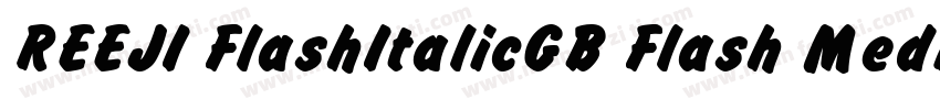 REEJI FlashItalicGB Flash Medium字体转换